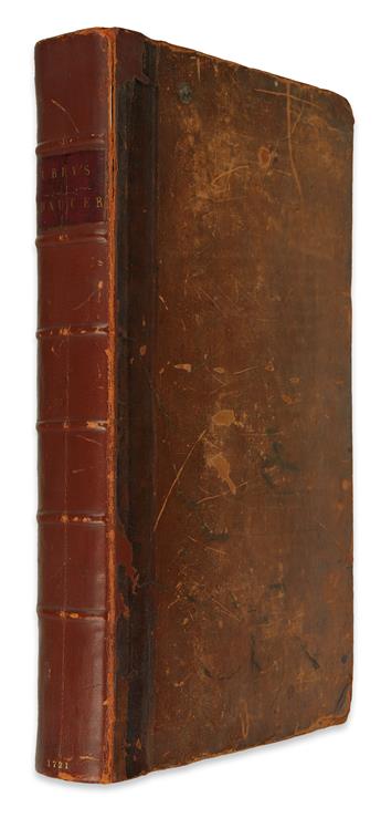 CHAUCER, GEOFFREY.  The Works . . . compared with the Former Editions, and many valuable MSS.  1721